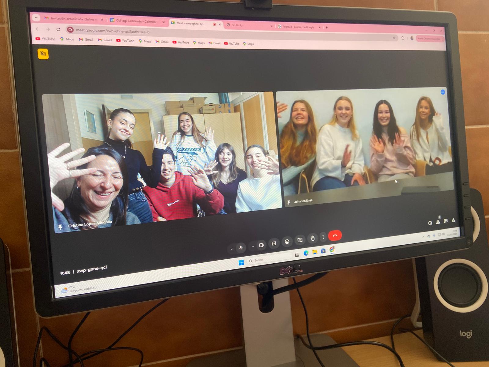 Nois i noies de 4t que viatjaran a Suècia en el marc del projecte internacional del col·legi.